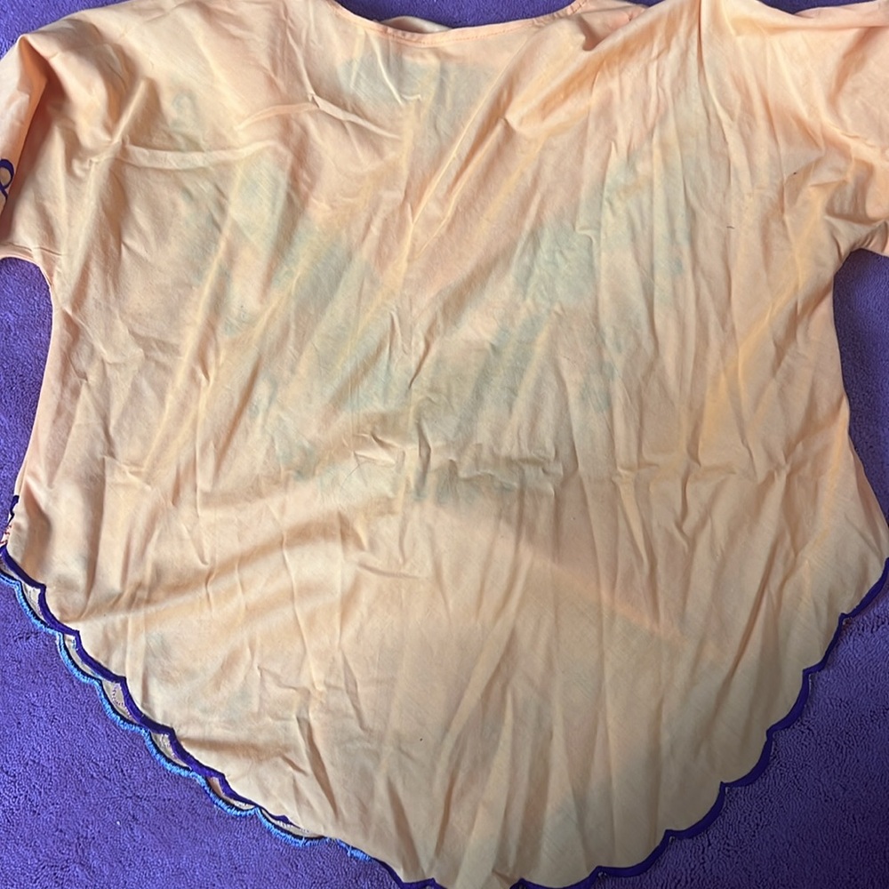 Costa Rica Puerto Limón Pura Vida Handmade Embroidered Women's Top Size Medium - Picture 6 of 6